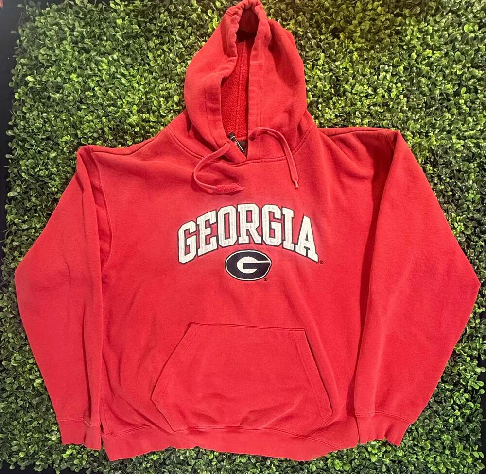 Genuine Stuff Georgia Bulldogs Red Pullover Hoodie Sweatshirt